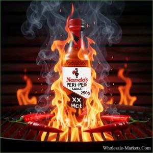 Nandos Peri Peri Extra Hot Sauce 250gm bottle South Africa – Extra Hot Chili BBQ Sauce
